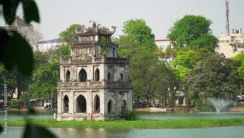 Vietnam - Hanoi - Hoan Kiem Lake, Turtle Tower 4