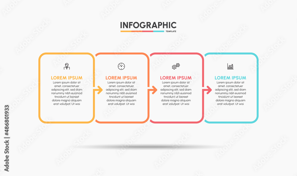 Business infographic timeline icons designed for abstract background template milestone element modern diagram process technology digital marketing data presentation chart Vector