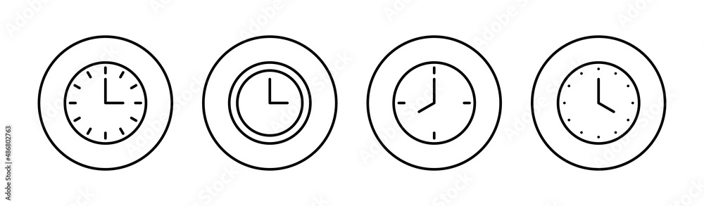 Clock icons set. Time sign and symbol. watch icon Clock icons set. Time sign and symbol. watch icon