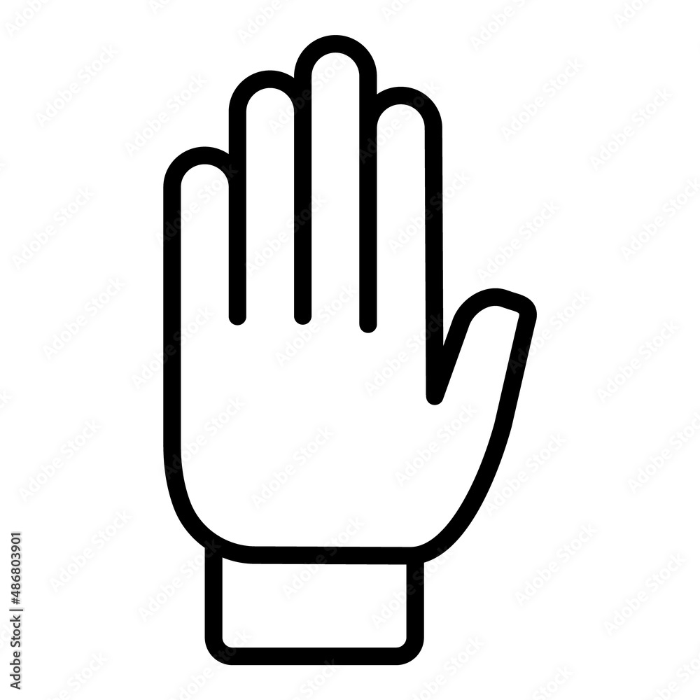 Hand Sign Flat Icon Isolated On White Background Hand Sign Flat Icon Isolated On White Background