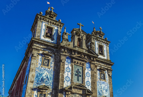 St Ildefonso of Toledo Church located on the Batalha square in Porto, Portugal photo