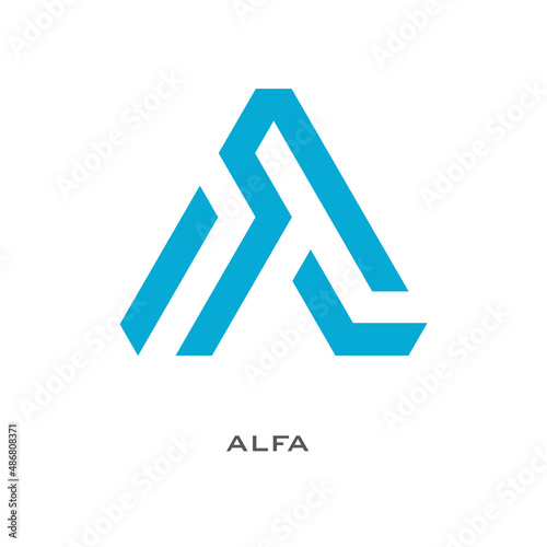 Fotografija Alfa logo, A type