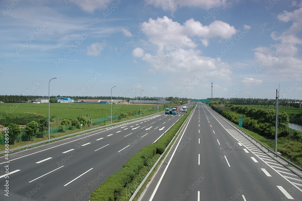 highway in the countryside