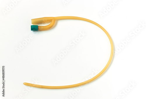 Bild auf Leinwand Foley catheter on white background