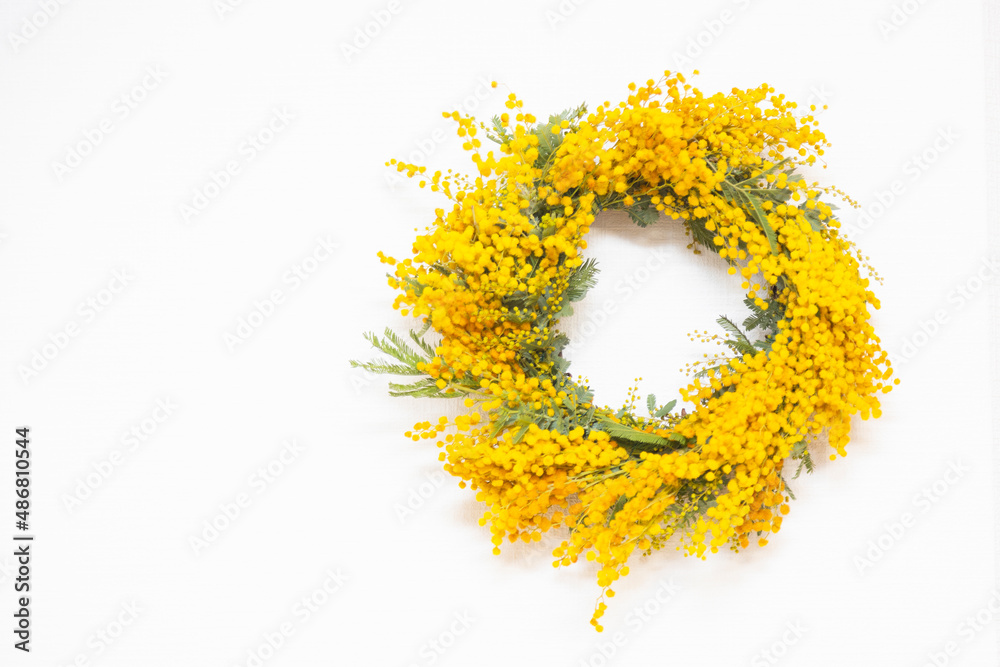Obraz premium Mimosa wreath
