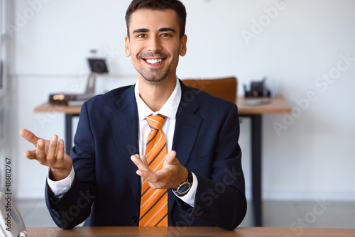 Handsome businessman video ...
