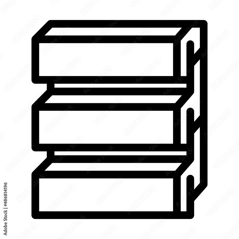 siding building material line icon vector. siding building material sign. isolated contour symbol black illustration