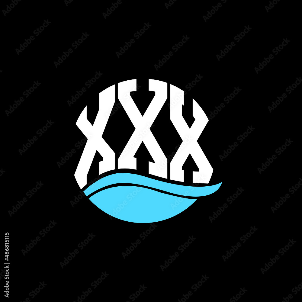 XXX logo monogram isolated on circle element design template, XXX ...