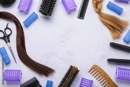 Hairdressing tools and hair...