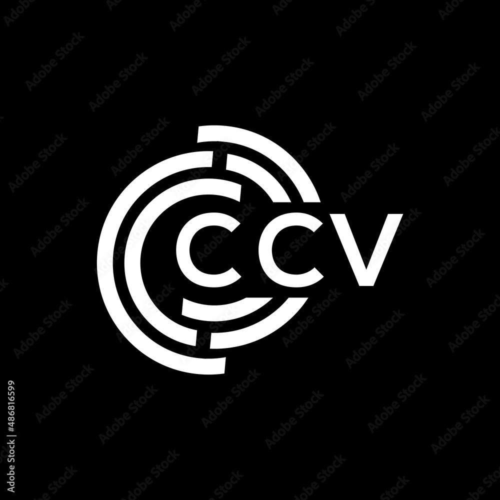 CCV letter logo design on black background. CCV creative initials letter logo concept. CCV letter design. CCV letter logo design on black background. CCV creative initials letter logo concept. CCV letter design.