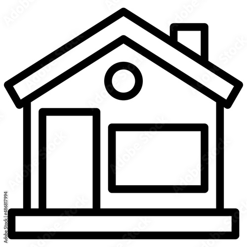 house outline style icon