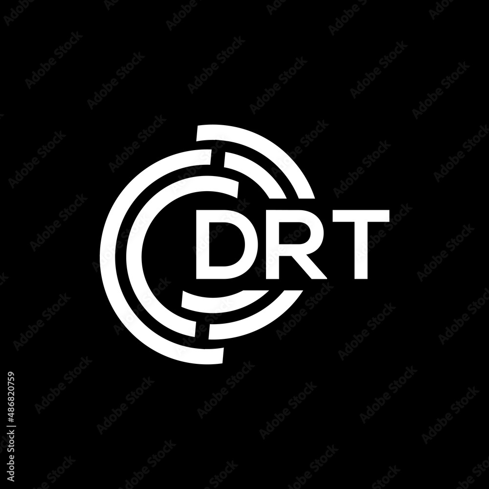 DRT letter logo design on black background. DRT creative initials letter logo concept. DRT letter design. DRT letter logo design on black background. DRT creative initials letter logo concept. DRT letter design.