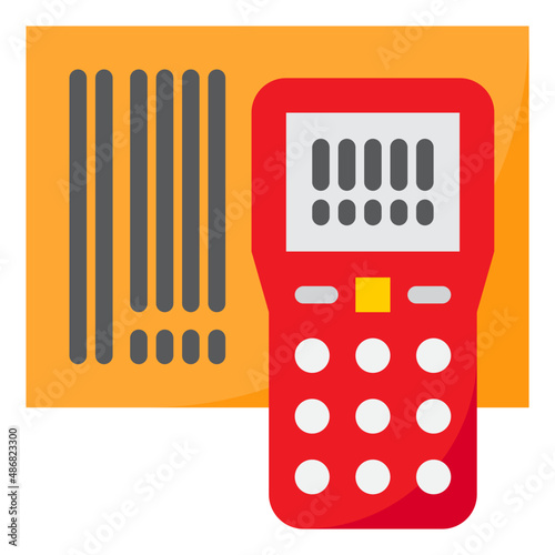 scanner flat style icon