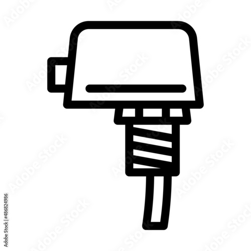limit switch line icon vector. limit switch sign. isolated contour symbol black illustration