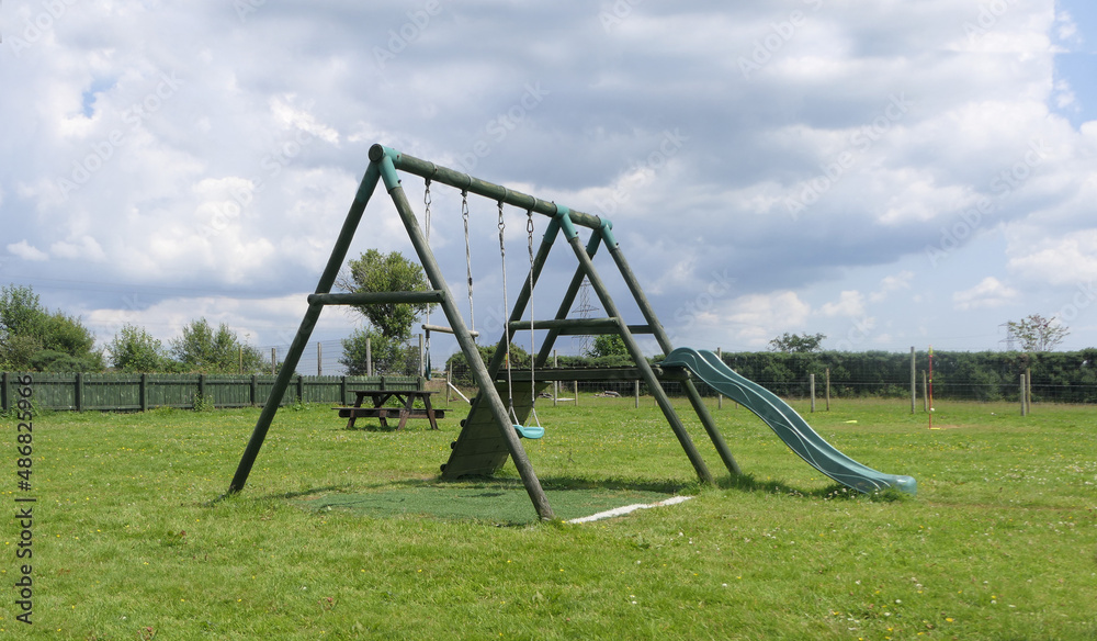 Children’s Playpark playground rides slides sandpits and swings