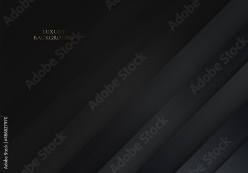 Abstract modern background black diagonal layer stripes pattern luxury style