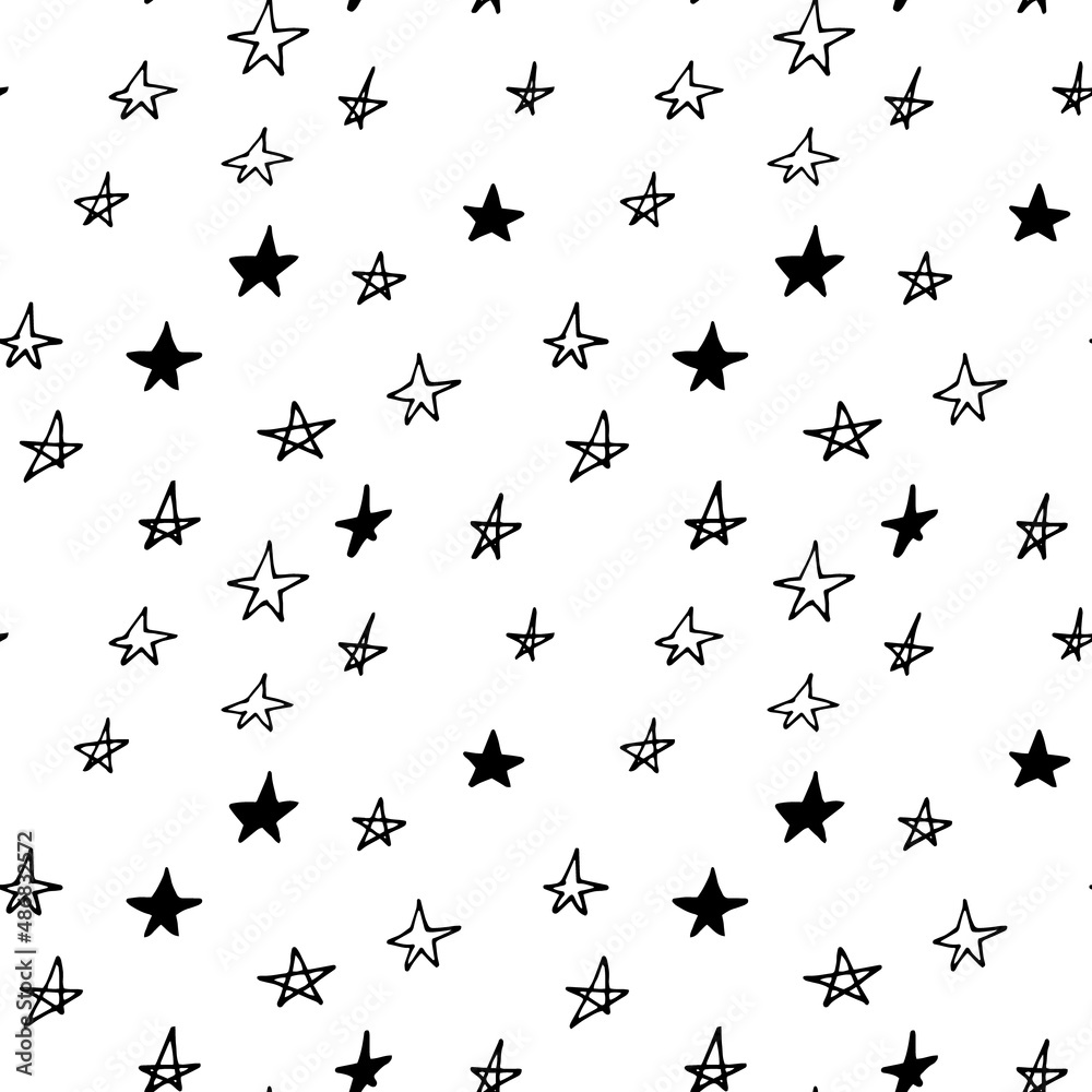 star seamless pattern hand drawn doodle. vector, nordic, scandinavian. wallpaper, textile, wrapping paper, background. sky, night, nursery decor. star seamless pattern hand drawn doodle. vector, nordic, scandinavian. wallpaper, textile, wrapping paper, background. sky, night, nursery decor.