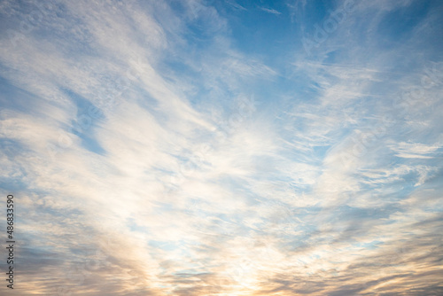 朝焼けの空