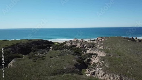 Quick erosion of sandy shore
