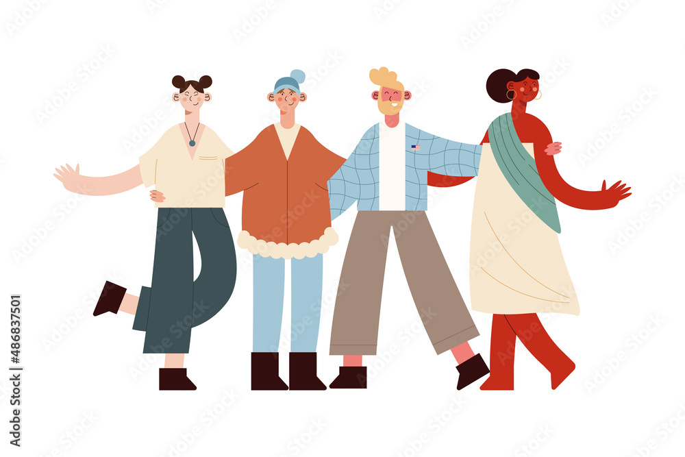 Obraz premium people cartoons design