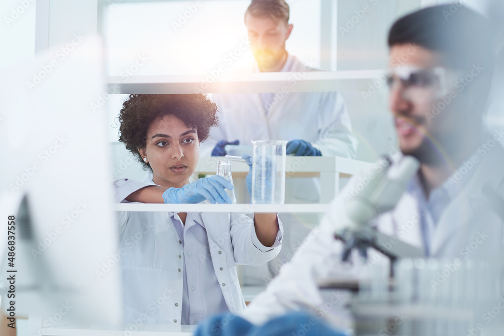 Team of Medical Research Scientists Working on Generation Experimental Drug Team of Medical Research Scientists Working on Generation Experimental Drug