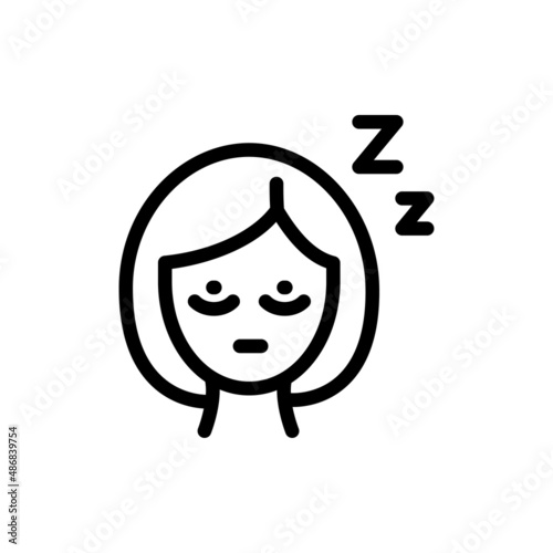 insomnia linear icon