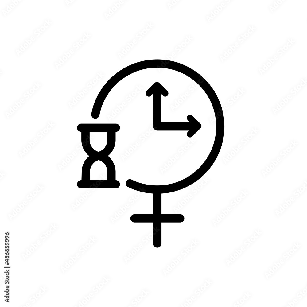 menopause line icon vector illustration menopause line icon vector illustration