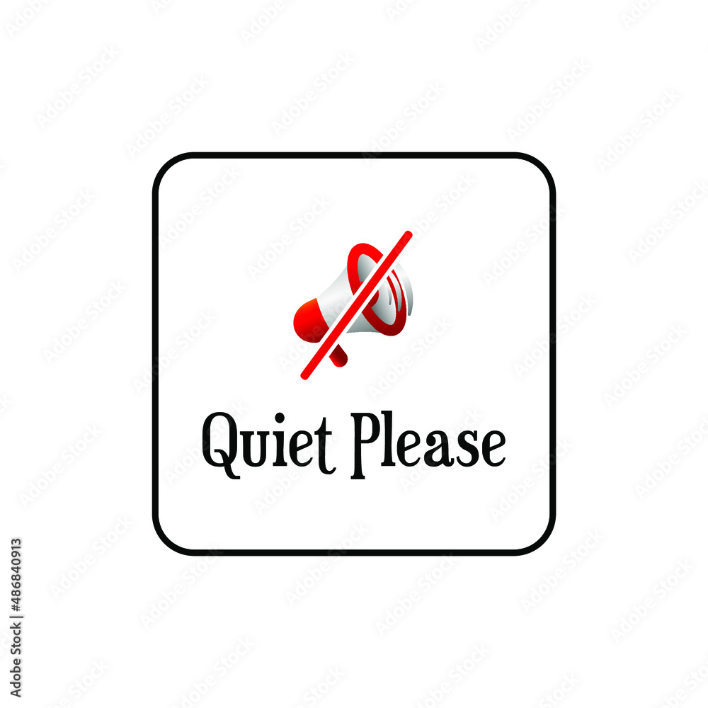 quiet zone sign	