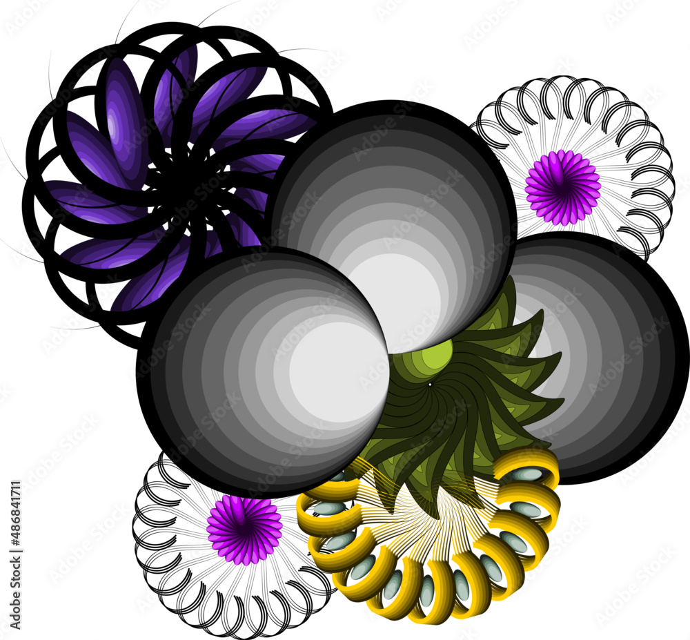 Naklejka premium background with flowers