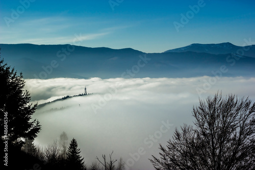 fog over the lake