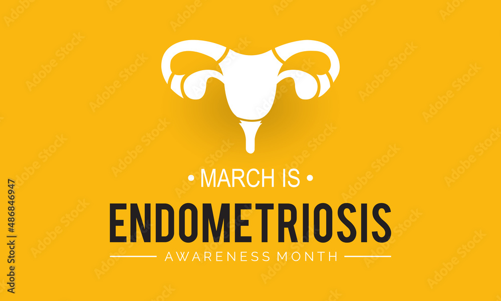 Endometriosis awareness month. vector template design for banner, card ...