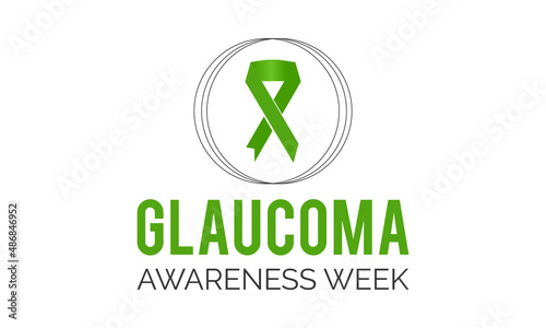 Glaucoma awareness week. vector template design for banner, card, poster, background.