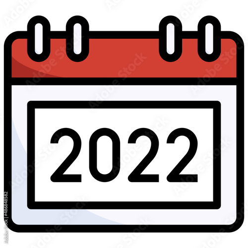 2022 filled outline icon,linear,outline,graphic,illustration