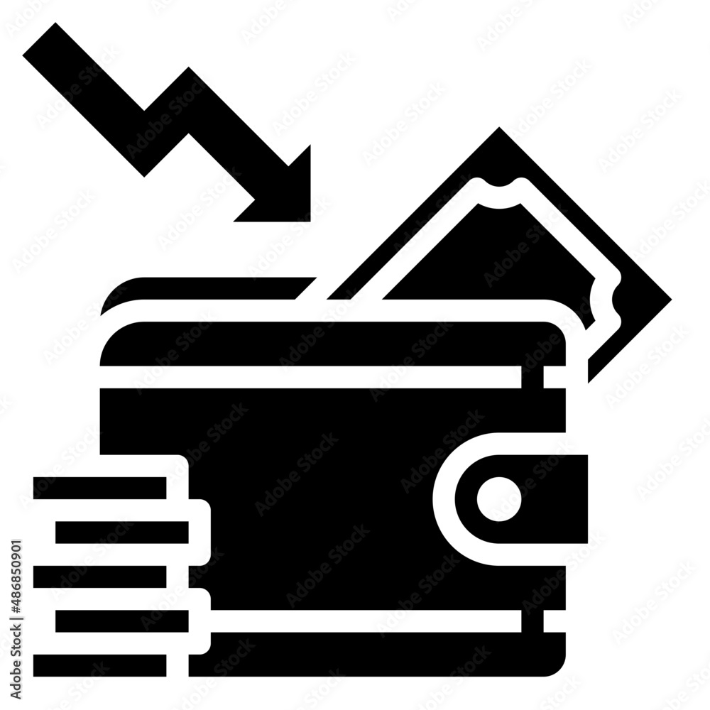 WALLET glyph icon,linear,outline,graphic,illustration WALLET glyph icon,linear,outline,graphic,illustration