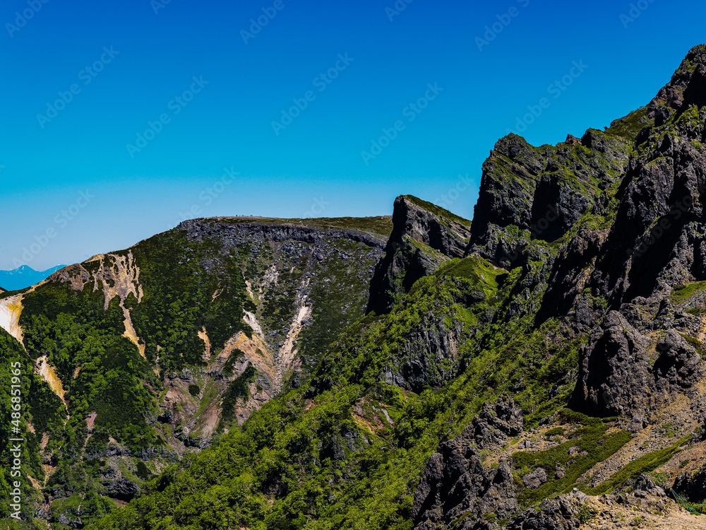 Naklejka premium 八ヶ岳登山！横岳と硫黄岳