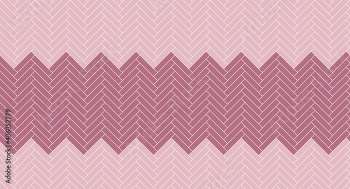 Herringbone floor. Seamless tile pattern. Paving background. Cladding line texture. Timber masonry. Ceramic check print. Herring bone symmetric grid. Scandinavian geometric panel. Vector illustration © Iryna