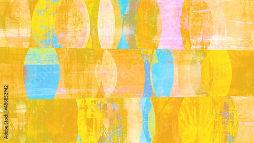 Konstfotografi Retro mid-century-style abstract pop art background