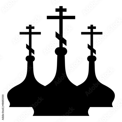 Dome of the Church icon black color vector illustration image flat style