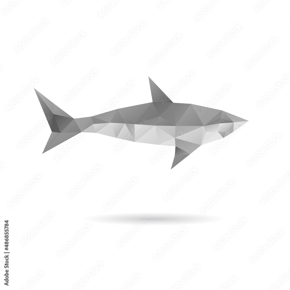 Abstract shark isolated on a white backgrounds Abstract shark isolated on a white backgrounds