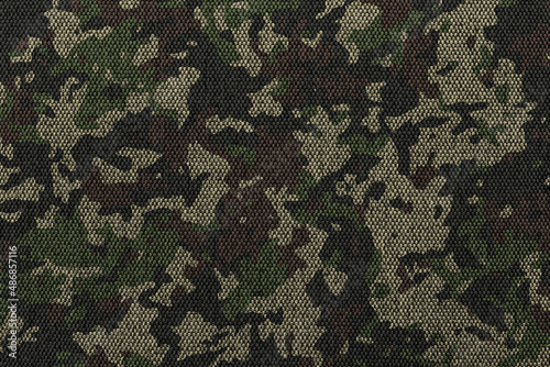 Camouflage pattern cloth texture background photo
