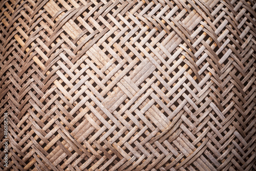 Thai threshing basket background texture.