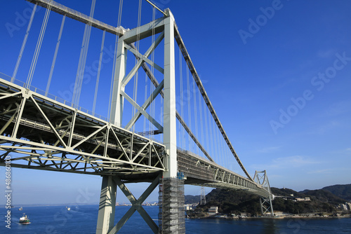 山口県下関市　壇ノ浦PAから見た関門橋 © setsuna