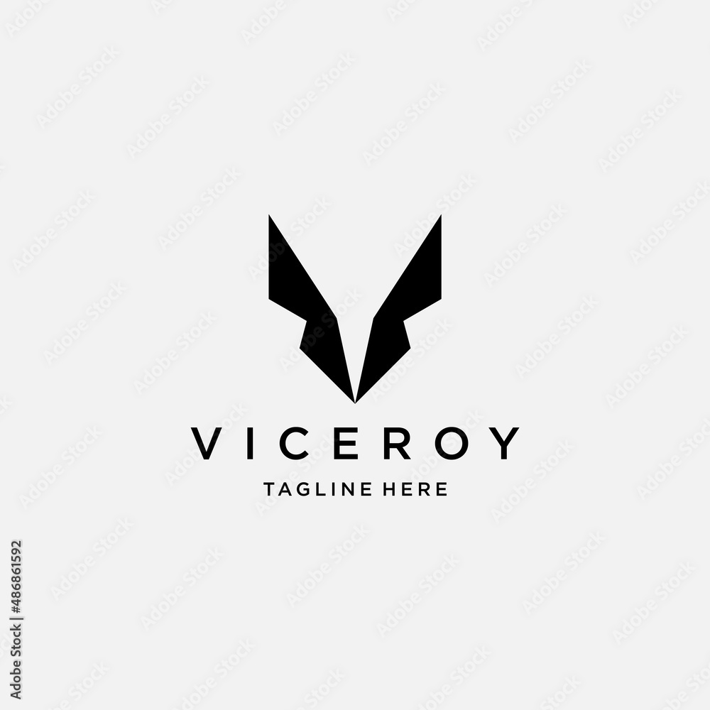 simple and modern letter V template elements simple and modern letter V template elements