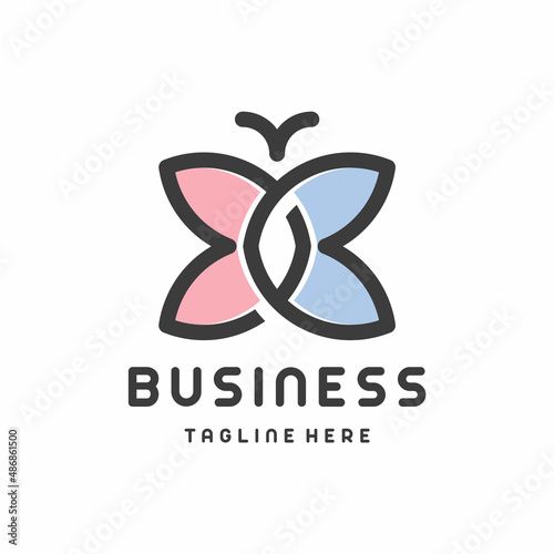 This logo is made using butterfly elements in a simple and modern style. This logo has a high level of legibility in various sizes and can be used on various media with ease.