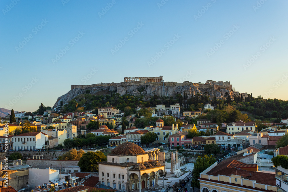 Acropolis of athens in greece
