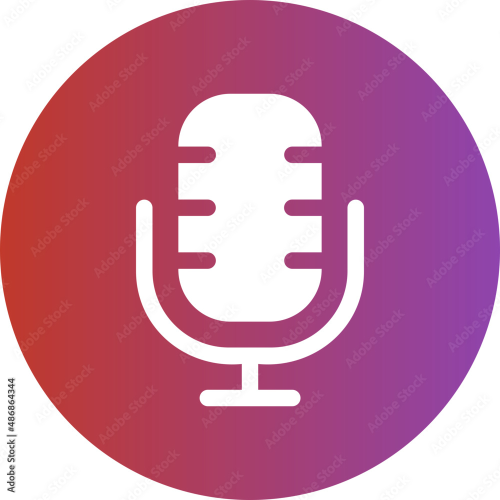 microphone gradient icon microphone gradient icon