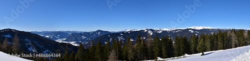 Panorama vom Weißeck über Murtal und niedere Tauern, Steiermark