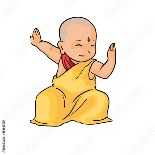 buddhist monk design