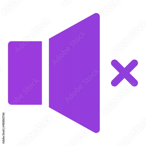mute gradient icon