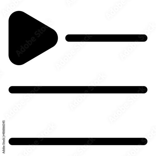 playlist glyph icon